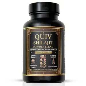 Quiv Shilajit Organic- All-in-One Multivitamin Energy Booster - with Ashwagandha & 7+ Extra Strength Ingredients - 60 Capsules - MADE IN USA vitamins women Healthcare Powder