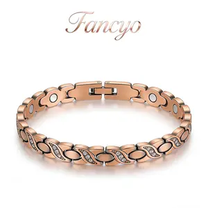 Fancyo Ultra-Strength Magnetic Copper Bracelet - High-Gauss Pure Copper Wristband - Adjustable Comfort Fit Jewelry Gift