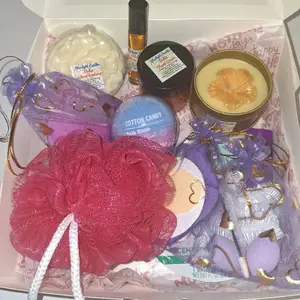 Lavender Rose Spa candle gift box