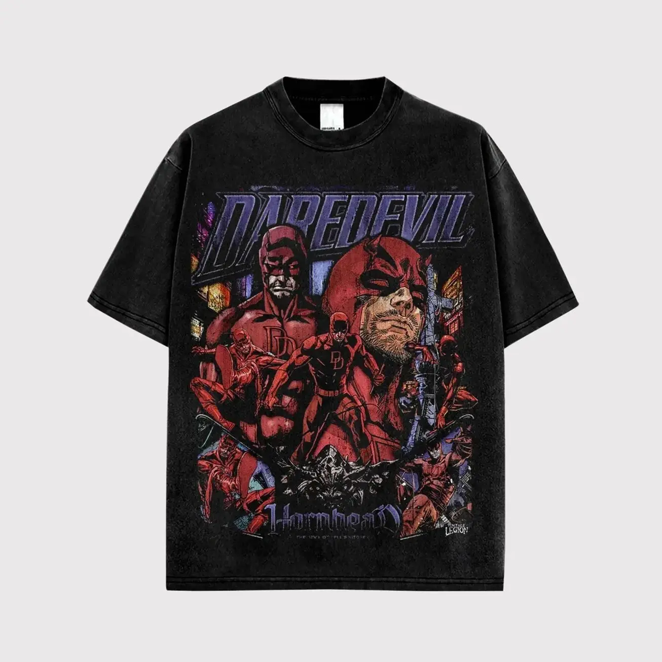 Daredevil Premium Cotton T-Shirt V3, The Man Without Fear Fans T-Shirt, Daredevil Fans Club T-Shirt, Dark Superhero T-Shirt, Comic Book Fans T-Shirt, Superhero Graphic Tee. ZQO