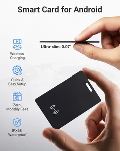 Android Wallet Tracker Card, Smart Card (Android Only), GPS Wallet Finder, Airtag Tracking Card, Compatible with Google Find Hub App