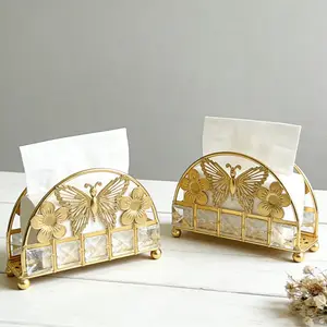 Luxury Butterfly Crystal Napkin Holder, Essential Home Decor Item, Elegant Bathroom Accessory, Perfect for Modern Homes