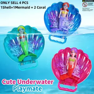 Rotating Shell Mermaid Dive Toy, Submersible Underwater Rotatable Floating Mermaid, Ideal Party Gift, Fun Swim Pool Accessory for Kids