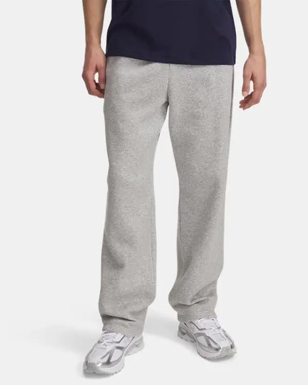 Under Armour Icon Fleece Men's Pants - Mid Waist Fitted Below the Ankle All Seasons Cotton Blend Fleece with Brushed Interior & Drawcord