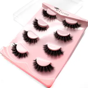 Natural False Eyelashes, Long Fluffy Curly Thick Faux Cluster Lashes, Full Volume Eyelash for Lashes Extensions, Women & Girls Eye Makeup Enhancement, Diy Cluster Lashes