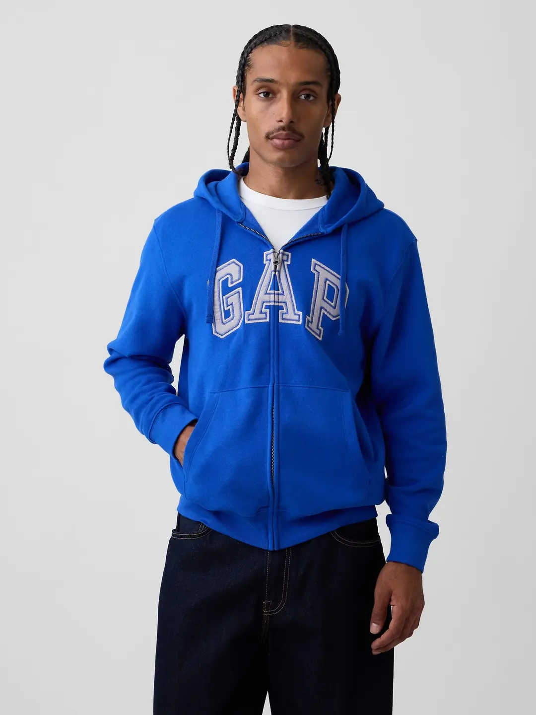 Gap Women's Adult VintageSoft Arch Logo Zip Hoodie