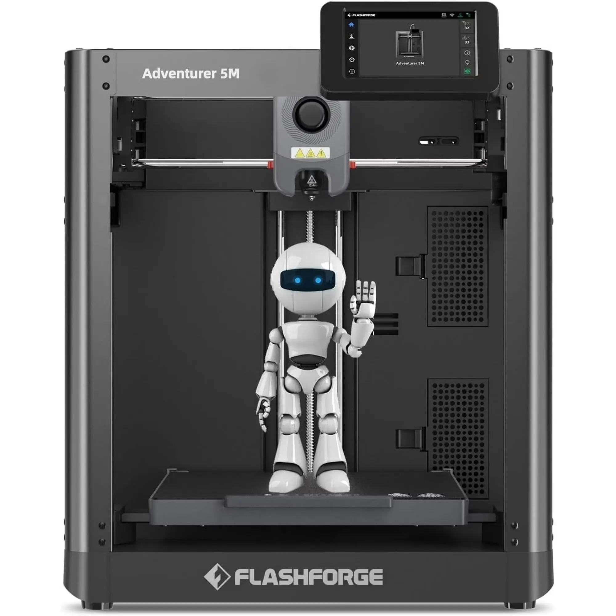 Flashforge Adventurer 5M 3d Printer High SFlashforge Adventurer 5M 3D Printer – High Speed Auto Leveling Direct Drive with PEI Plate & Power Loss Recoverypeed Full-auto Leveling Direct Extruder Flexible PEI Plate Power Loss Recovery