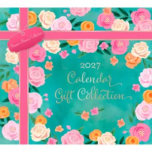 Bonnie Marcus OFFICIAL 2027 Gift Collection | Desk Pad & Wire-O Calendar & Pocket Planner | Sticker Sheet | Foil Stamped Cover | BrownTrout | Fashion Designer Stationery