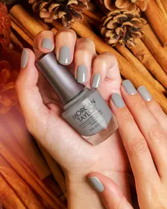 Morgan Taylor Cashmere Kind Of Gal - Light Gray Creme, Professional Lacquer, Vibrant, Chip-Resistant, Fast-Drying, Long-Lasting, High-Shine, Perfect for Manicures & Pedicure, 15mL.