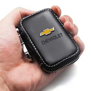 PU Leather Key Fob for Spark Silverado Trailblazer Cruze Captiva Lacetti, Multi-Functional Fashion Car Accessory, Stylish Automotive Gear