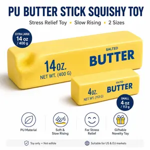 Hachimi Slow Rebound Stress Relief Toy, Ultra Soft Butter Stick Squeeze Fun, Decompression Squeeze, Unisex Teenager Gift, Perfect Holiday Surprise