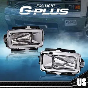 Fits For 2014-15 Chevy Silverado 1500 Left+Right Bumper Lamps Fog Lights W/Bulb