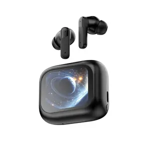 Wireless Earbuds with Smart Touch Screen, Active Noise Cancelling Bluetooth-compatible 5.4, In-Ear Earphones with Microphone, Stereo Sound, Long Battery Life