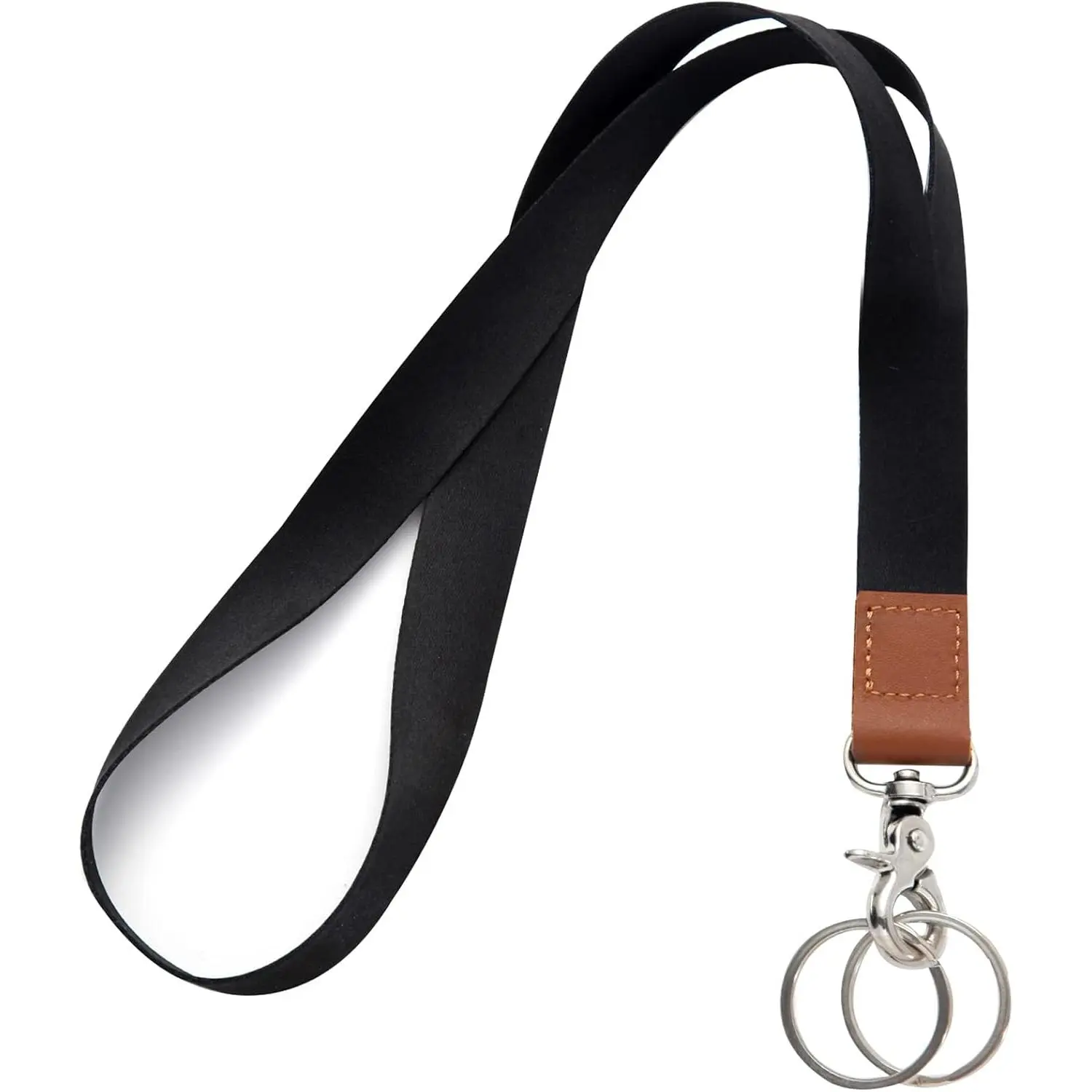 Lanyard, Lanyards for Keys, Black Keychain Long Lanyard for Women Men, Cute Neck Lanyard for ID Badges Wallet