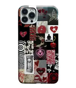iPhone 14 Pro Western Boho Aztec Pattern Country Southern Chic Blue and Black Case