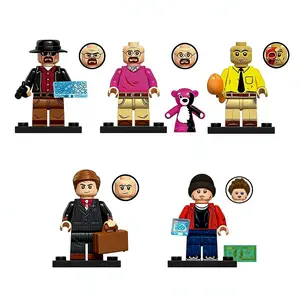 Breaking Bad Jesse Pinkman Walter Gus Fring Saul Goodman Third Party Toy Mb1025, Collectible Building Blocks, Perfect Gift