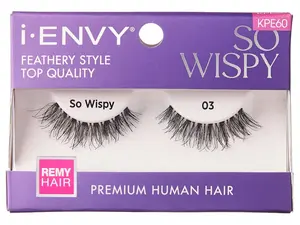 Kiss i ENVY 100% Human Eyelash So Wispy 03 KPE60