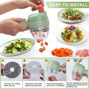 Portable Handheld 4 in 1 Electric Vegetable Slicer