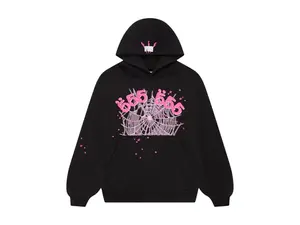 Sp5der Angel Number Hoodie Black (men) by StockX