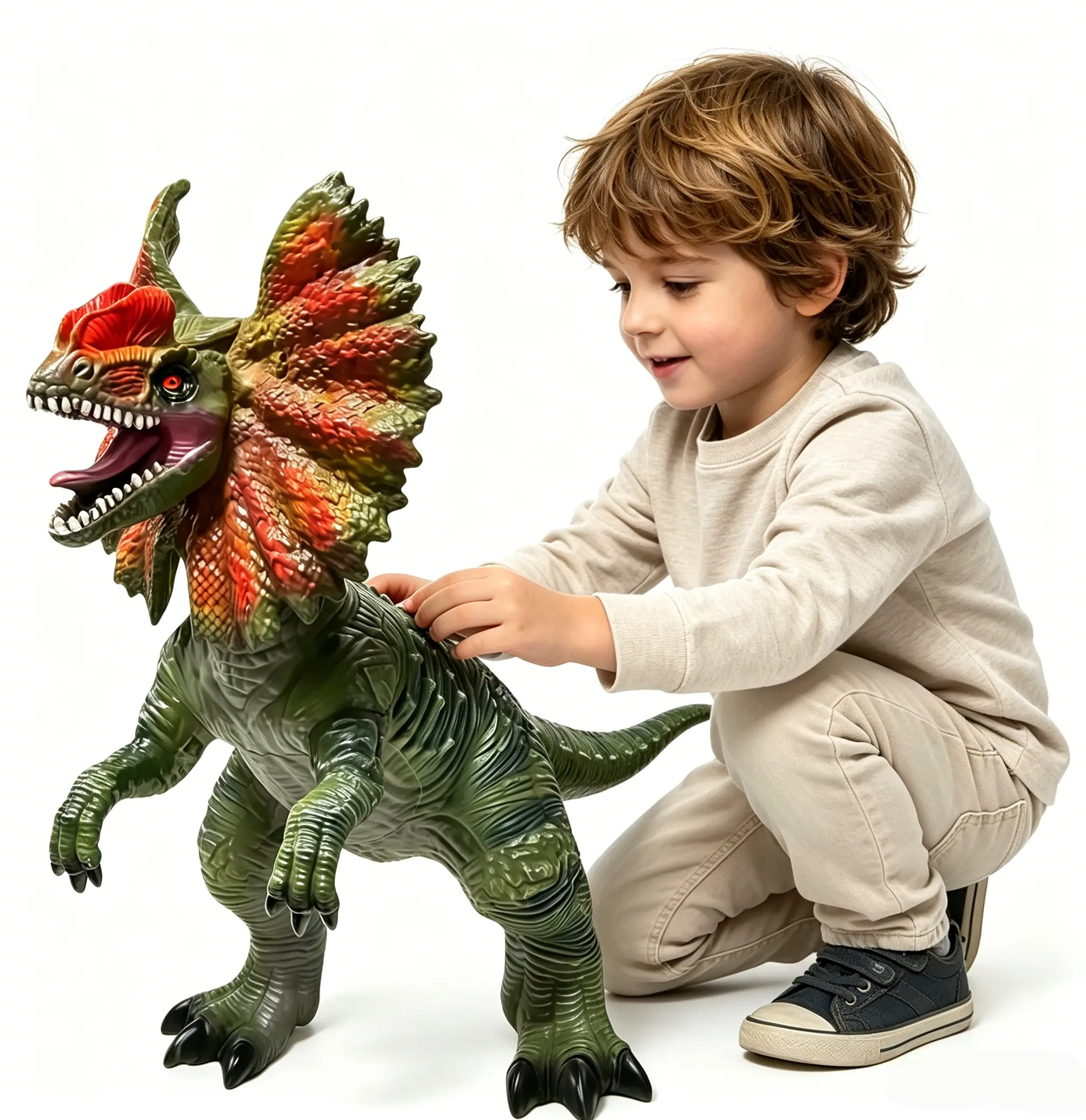 Large Dinosaur Toys- 29" Dilophosaurus Soft Dinosaur Toys for Kids 3-5, Big Inflatable Dino for Boys Girls, Toddler Party Favors Birthday Gifts