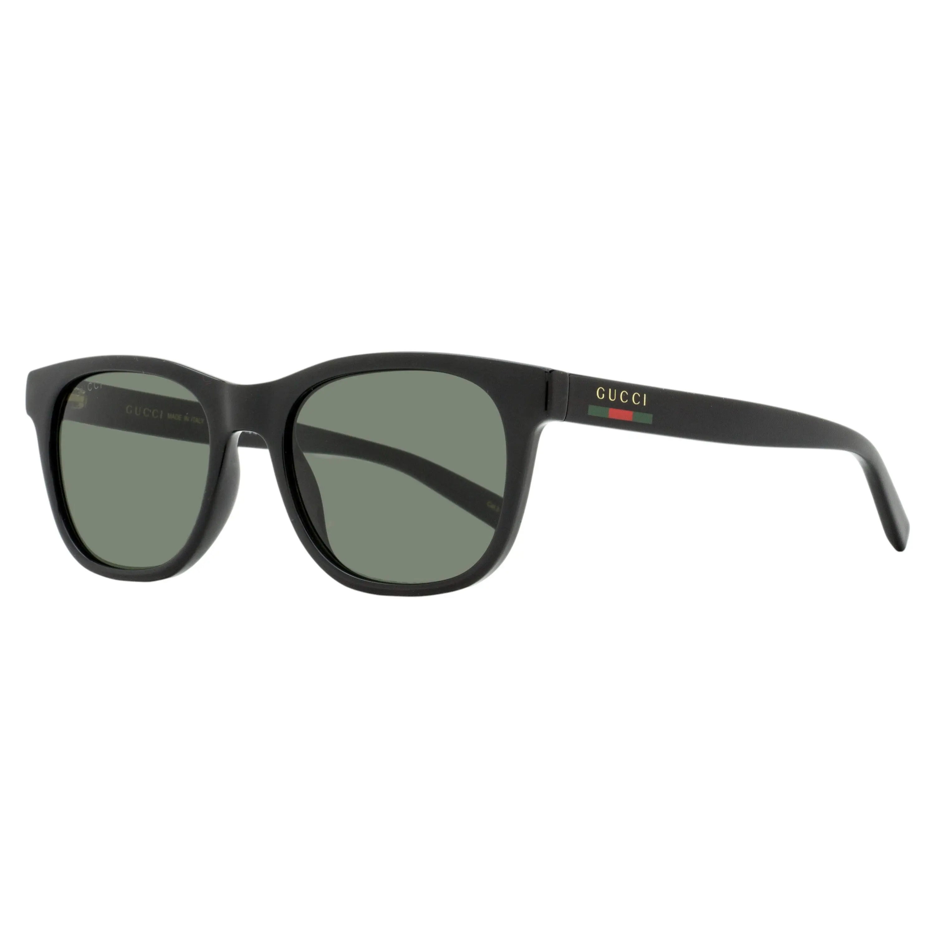 Gucci Men's Rectangular GG1985S Sunglasses, Vintage-Inspired Injected Plastic Frame with GG Logo Accents, Stylish Glasses with 100% UV Protection, 54mm, Web Details