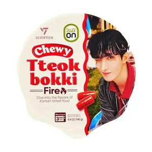 EATS ON x SEVENTEEN Korean Tteokbokki Spicy Rice Cakes 140g - Instant Microwave Meal, DK Lee Seokmin Edition