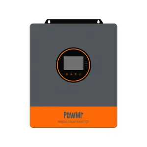 PowMr 5200W 48V Hybrid Solar Inverter with 100A MPPT Solar Charge Controller, 120V-240V Split Phase Off Grid (Requires Parallel), Max PV 500V, LCD Display, Safety-Enhanced, Compatible with Flooded Lead-Acid, Vented Sealed Gel, NiCd, Lithium Batteries