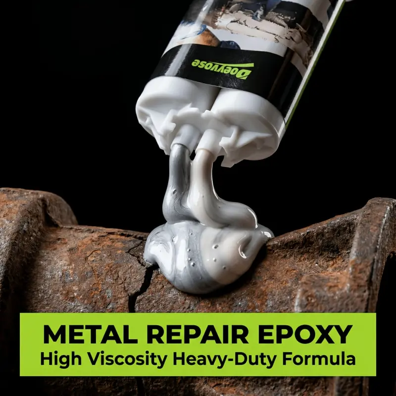 [Doeyvose] Repair Epoxy Paste - High-Strength AB Epoxy Adhesive for Welding, Strong Bonding, Long Lasting Bond, Durable. Suitable for Repairing Broken Metal Clothes Hangers, Metal & Plastic Pipes, Damaged Electrical Enclosures, Etc. 82G