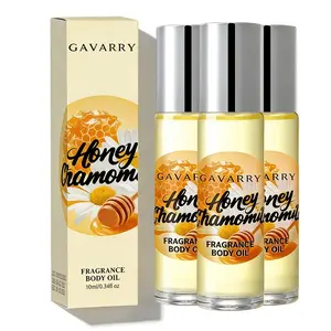 0.34oz Roll-On EAU DE PARFUM - Honey Chamomile Women's Perfume, Alcohol-Free, Gourmet Oriental Fragrance, Portable Travel Size, Long-Lasting Scent