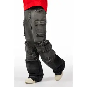 Mahesh Grey Baggy Cargo Jean