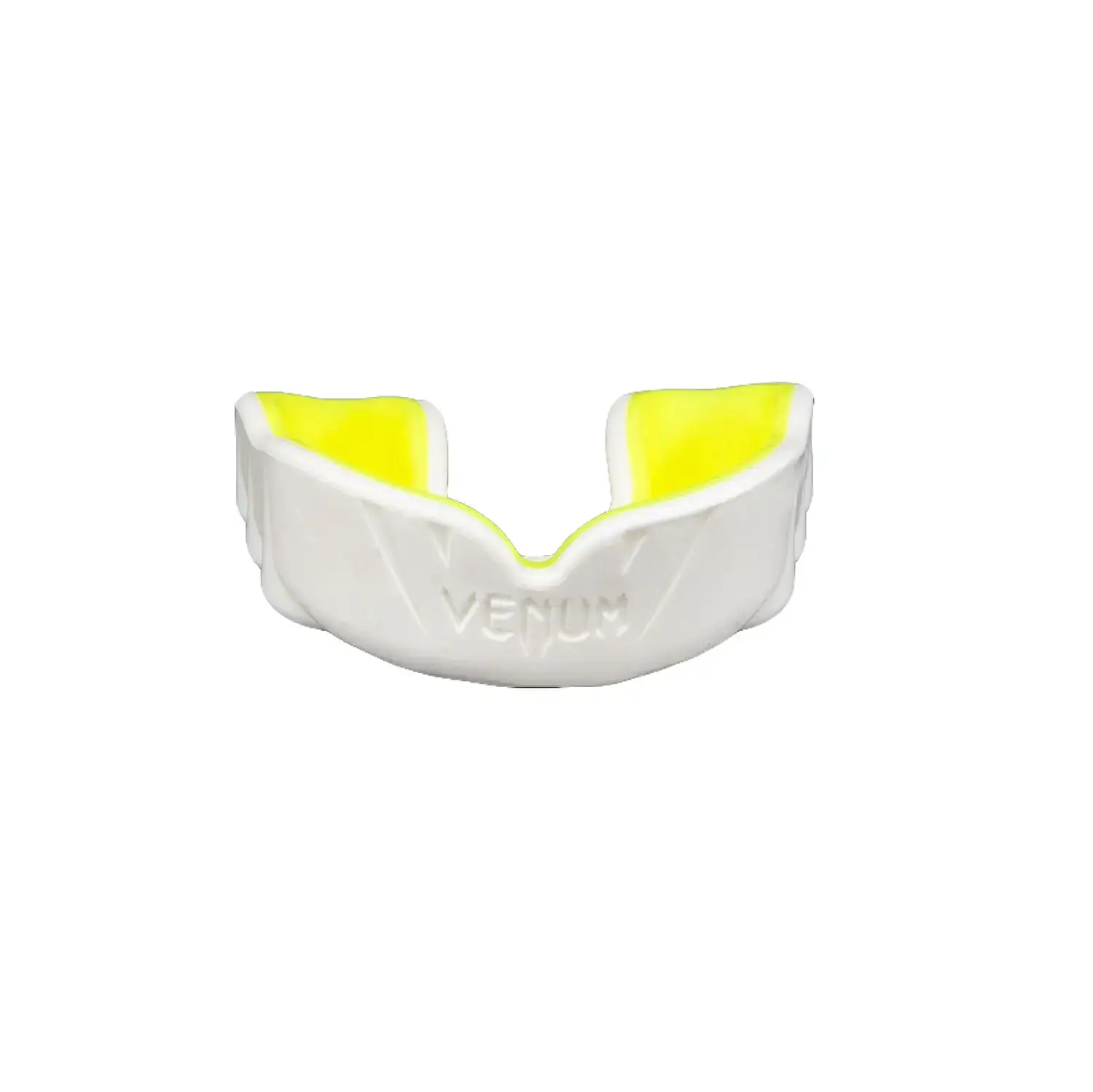 Venum Challenger Boxing Training Mouthguard - New and Improved Custom Fit Protective Gear with Advanced Nextfit Gel Frame, Breathing Channel, Shock Absorption, White/Yellow