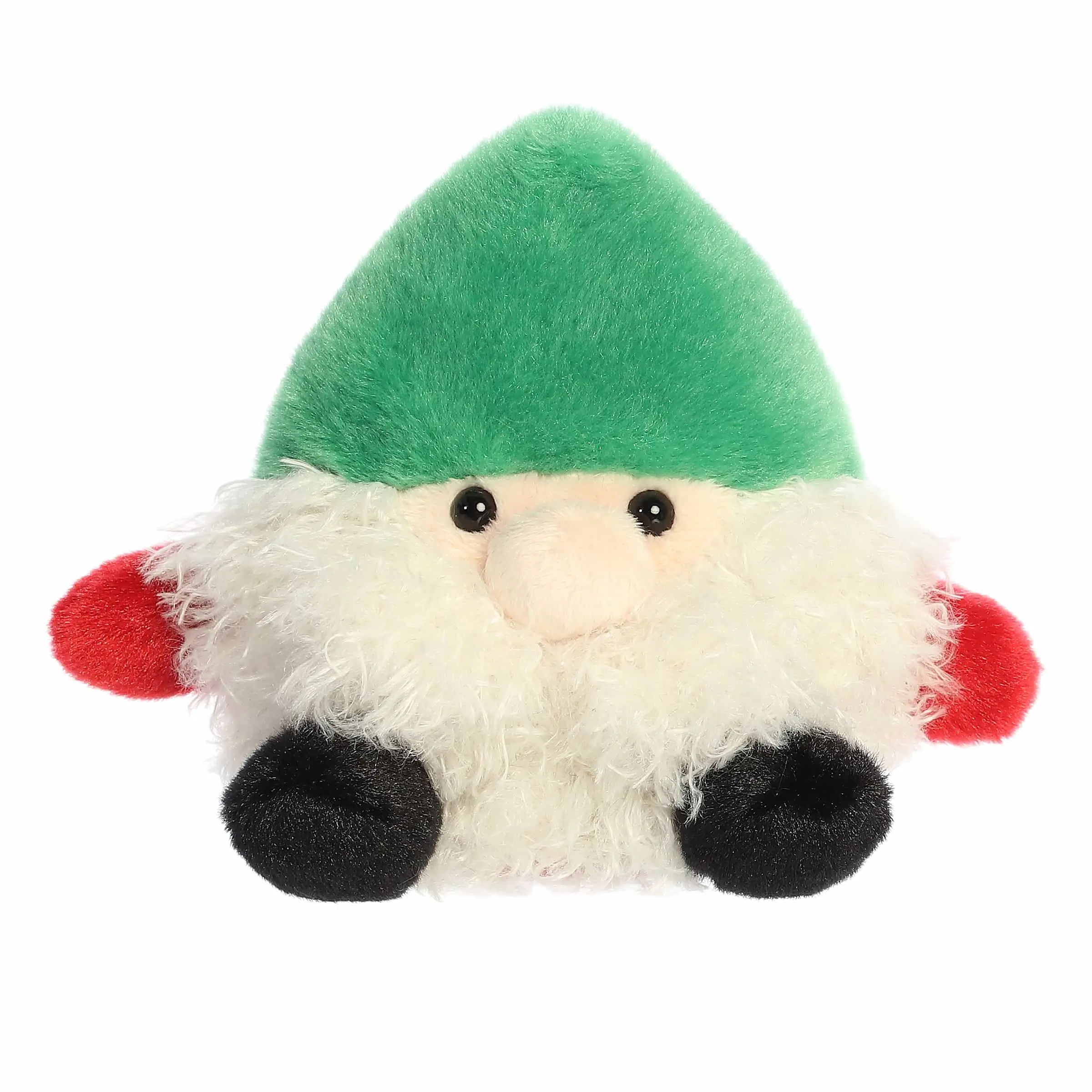Palm Pals Festive Gnick Gnome 5 inch Green Mini Soft Plush Collectable Stuffed Animal