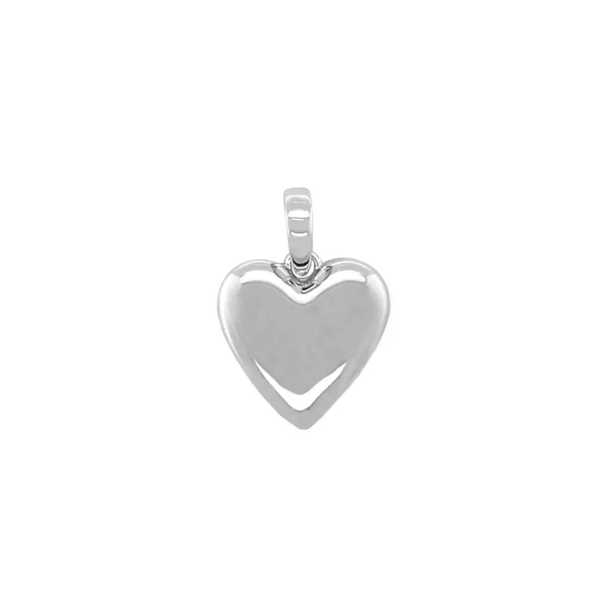 GLD Simple Micro Heart Pendant in 14k White Gold 17mm x 18mm Delicate Design Fits Everyday Staple  - Perfect Gift #tiktokshopsummersale