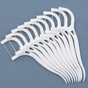 Silicone Dental Floss Picks, Ultra-thin Cleaning Sticks, 100pcs Deep Cleaning Floss Sticks, Oral Care Products for Home & Travel