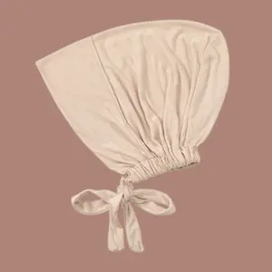 Get A Grip The Grip Cap Beige Non-Slip Hijab Undercap with Silicone Grip & Tie-Back for Sports & Daily Wear - Fit