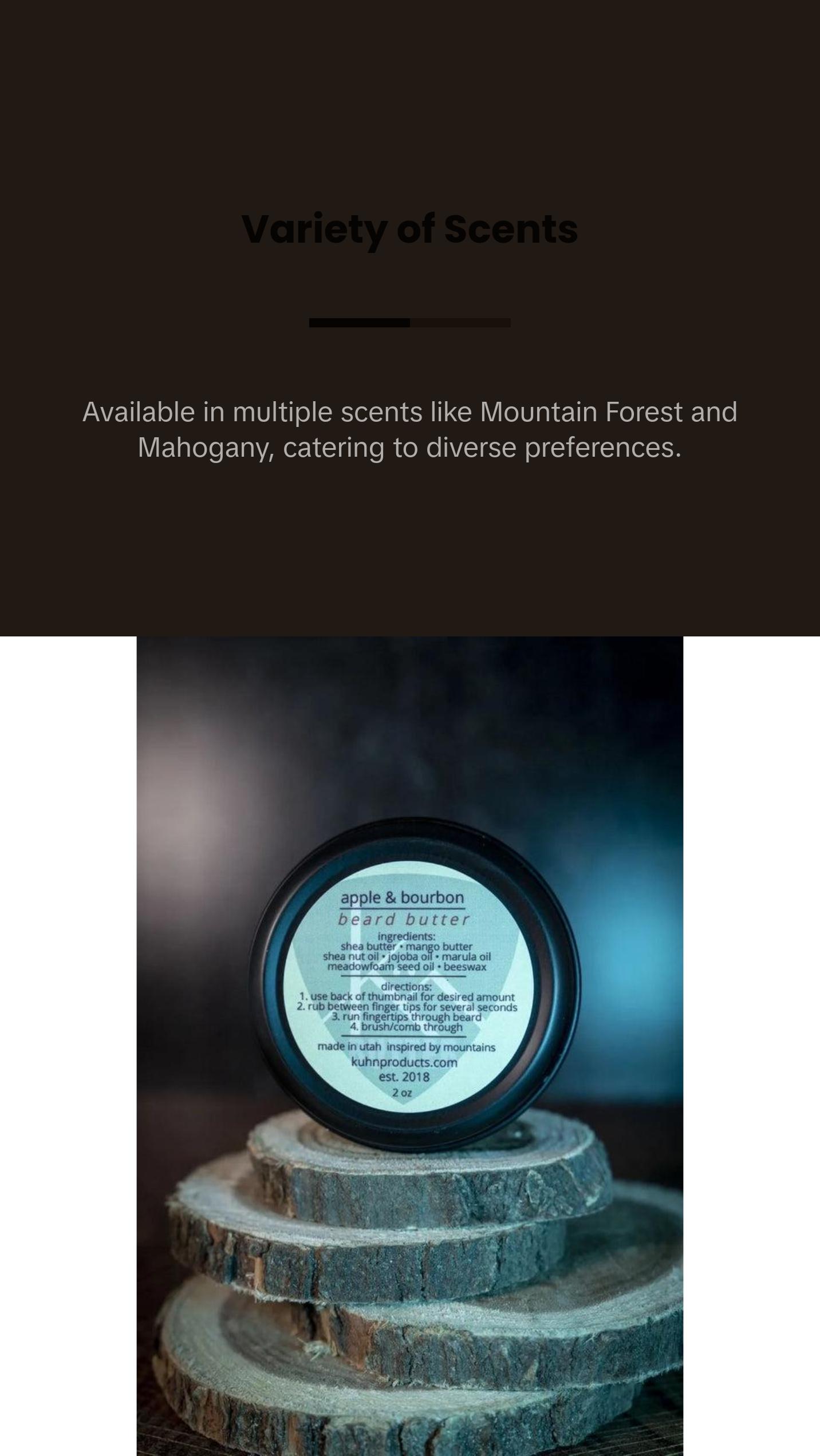 All Natural Beard Butter By Kuhn Products - 2 oz All Natural