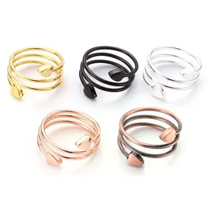 Nandudu Copper Ring for Women 99.99% Pure Copper Magnetic Design Handmade Romantic Gift Versatile Jewelry Adjustable Stackable Rings Ideal for Gifting
