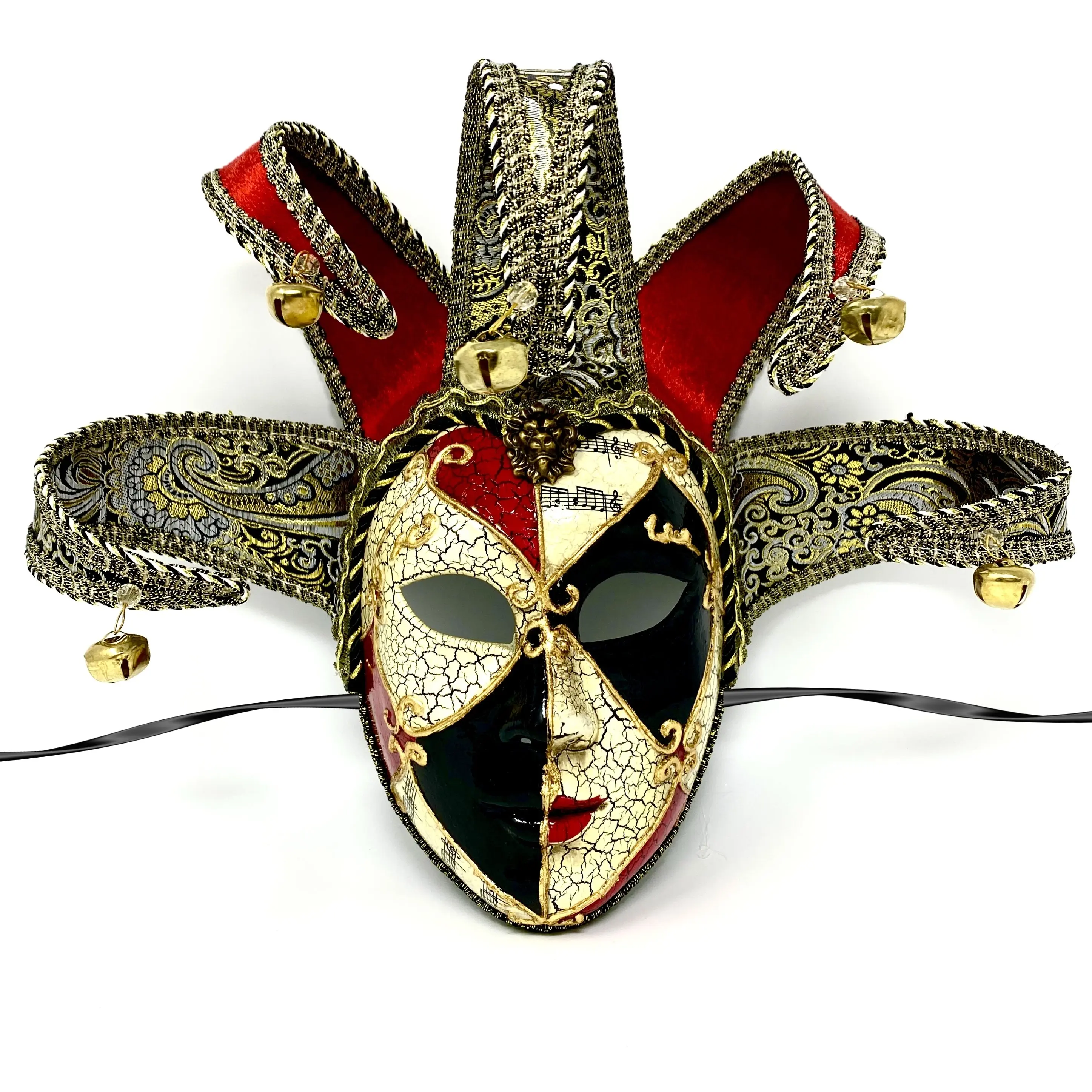 Jester Joker Mask, Venetian Masquerade Carnival Party Masks for Halloween Mardi Gras Cosplay