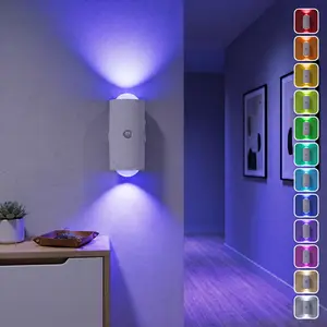 Viral Motion Sensor Night Light - 7-Color, Rechargeable, Magnetic, Cordless, Stick-On, No Drilling/Wiring, 4-Level Adjustable Brightness, for Hallway Stairs, Rental-Friendly Home Safety dj