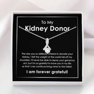 Kidney Donor Necklace Gift for Organ Donation Awareness, Transplant Awarenes Gift, Organ Donation, Kidney Disease Gift, Transplant Survivor