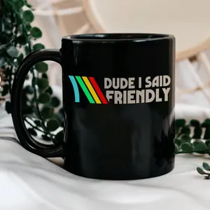 [FAST SALE UP TO 53%] ARC Raiders Retro Stripes Mug, Distressed Arcade Style Coffee Cup, Sci-Fi Shooter Gamer Gift, Vintage 80s Aesthetic, 11oz 15oz Accent Mug