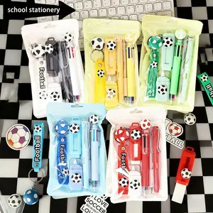 Football Stationery Set, Pen Set, Student Learning Practical Cultural Supplies, Study Reward Small Gifts, Football Theme Party Gifts, Classroom Supplies, Student Essentials