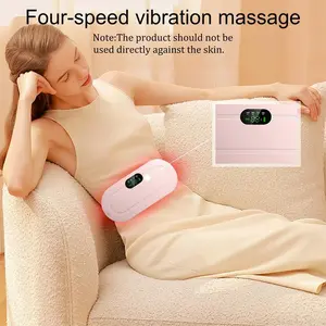 Women's Portable Heated Waist Belt, Multifunctional Heating Pad, USB Rechargeable, 3 Temperature Levels & 4 Massage Modes, Quick Warmth Wrap, Perfect Gift for Her