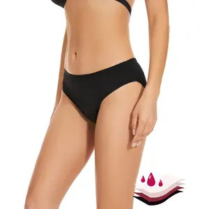 Period Swimwear Bikini Menstrual Leakproof Swim Bottoms Waterproof UV 50+ Light Flow for Teens Girls Women