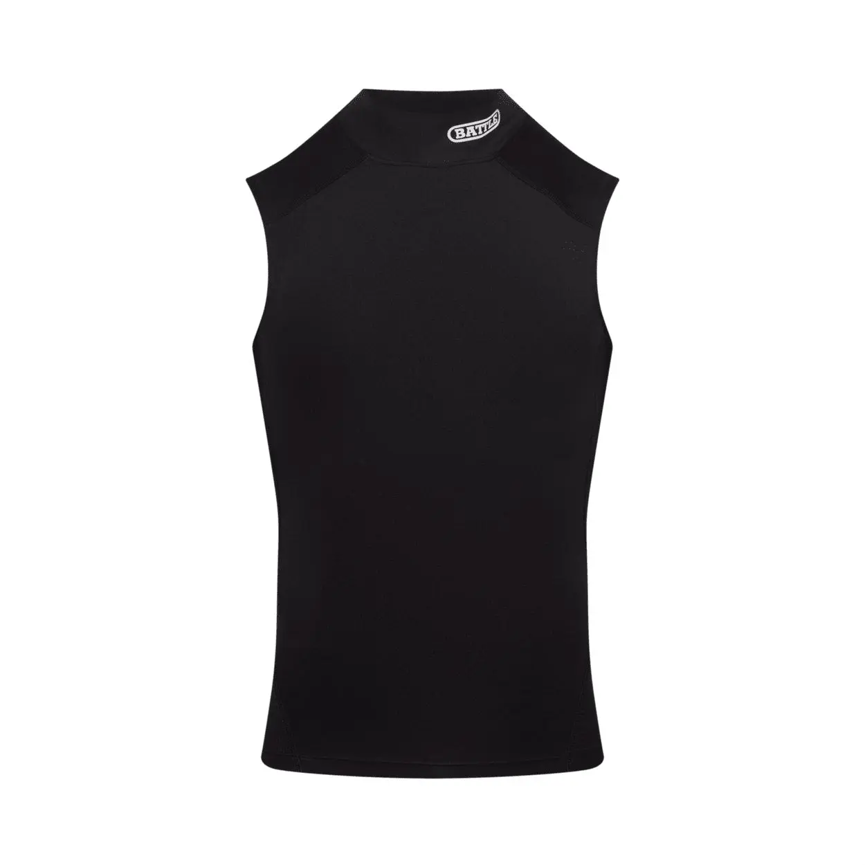 Bauer Mock Neck PRO Sleeveless Compression Summer Performance Top with Fast Drying Moisture Wicking Side Mesh Panels for Improved Breathability