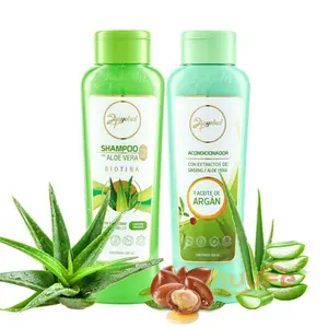 Anyeluz Shampoo de Aloe vera y Anyeluz Acondicionador de aloe vera con aceite de Argan (2 pack)