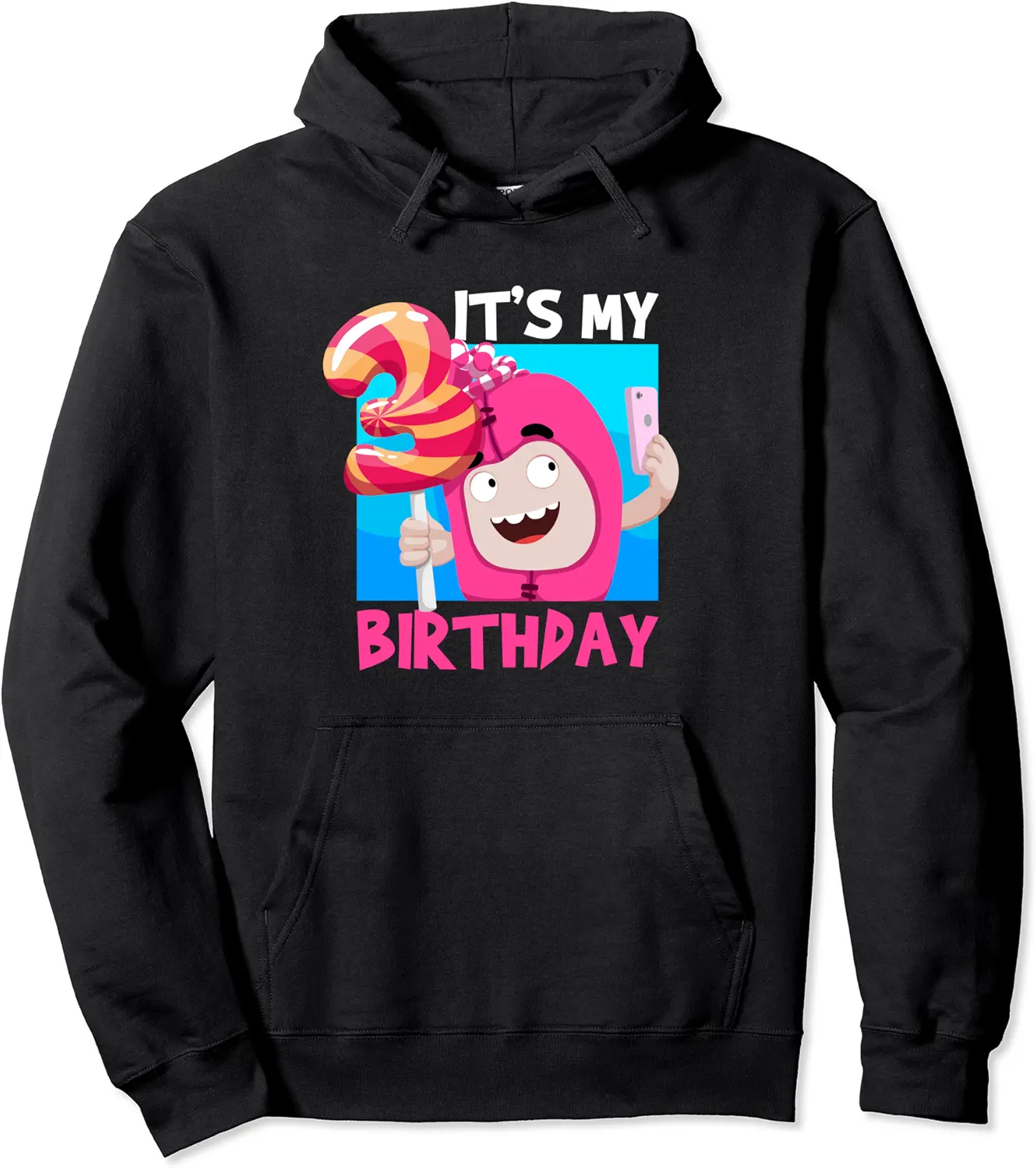 Oddbods Newt Selfie Birthday Gift Girls Daughters Birthday Pullover Hoodie - Farhadheid Shop 37B096CYQYKT