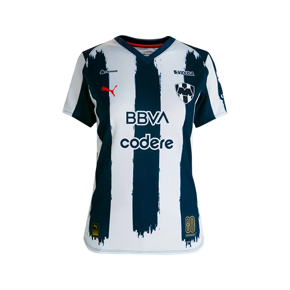 PUMA Womens Monterrey Crew Neck Short Sleeve Home Jersey Replica 25-26 Casual - Blue