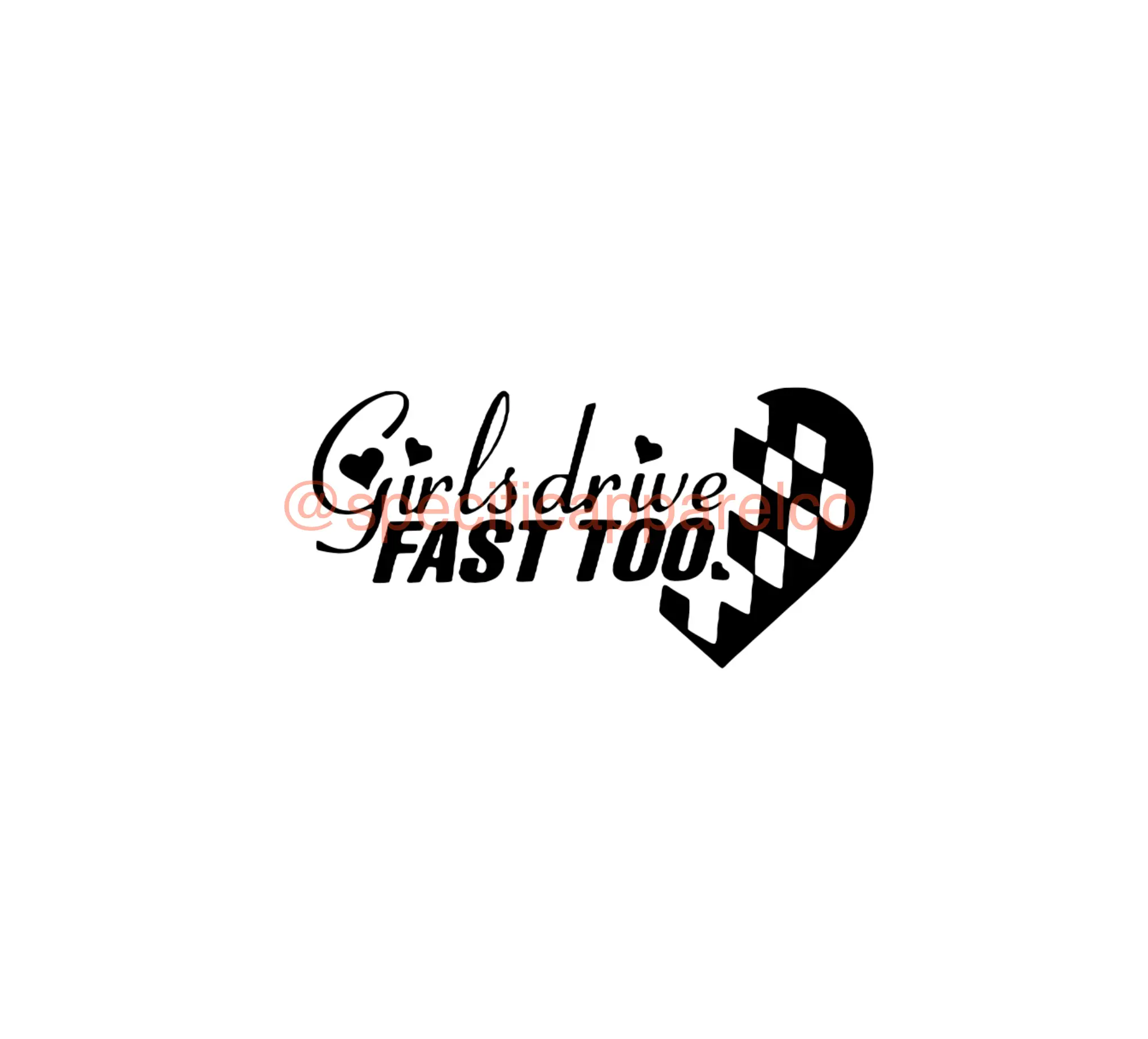 girls can drive too decal