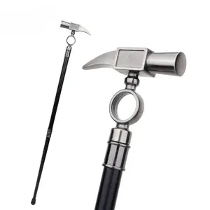 Sledgehammer Fashion Decoration Vampire Cospaly Retro Party Trendy Cane Halloween Pope Scepter 36.61 Inch for Cosplay and Parties